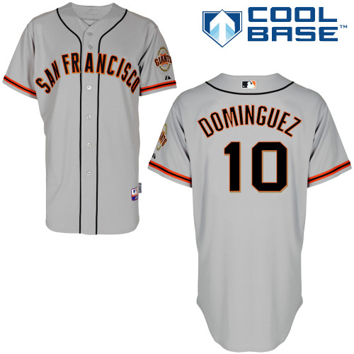 Chris Dominguez #10 Youth Baseball Jersey-San Francisco Giants Authentic Road 1 Gray Cool Base MLB Jersey